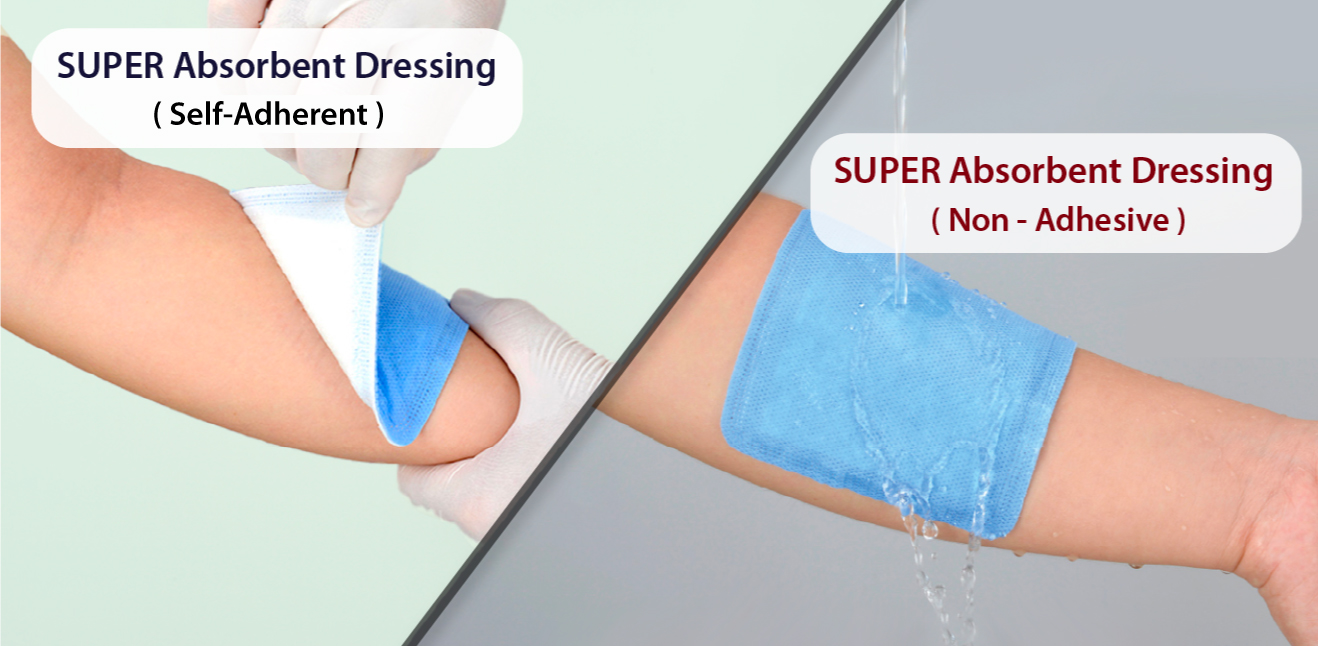 Clearance Super Absorbent Dressings AD Surgical